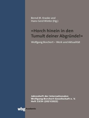 cover image of "Horch hinein in den Tumult deiner Abgründe."